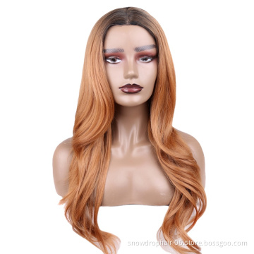 High Quality Long High Grade Swiss Lace Front Wigs Curly Lacefront 40 Inch Synthetic Hd Lace Wigs Heat Resistant Fiber